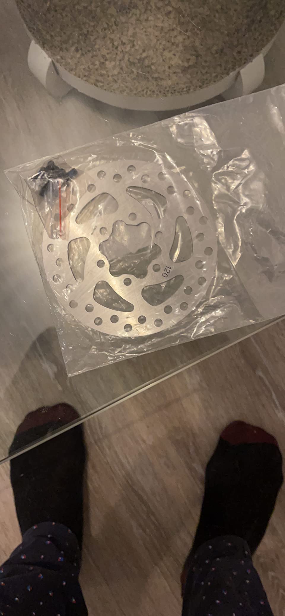 Jadeshay Disque Frein VTT 120mm Inox + plaquette frein