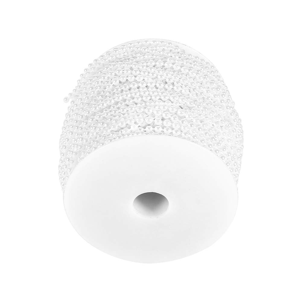 Ejoyous Guirlande Perles 50 m 3 mm Blanc