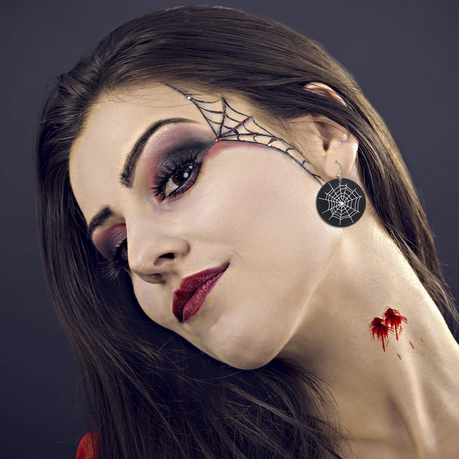 FEPITO Apparel & Costume Accessories boucles d'oreilles Halloween 8 paires