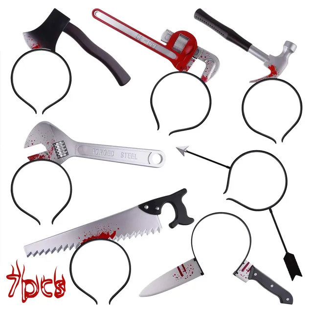 FEPITO Bandeaux Halloween Horreur Zombie Lot 7 Plastique