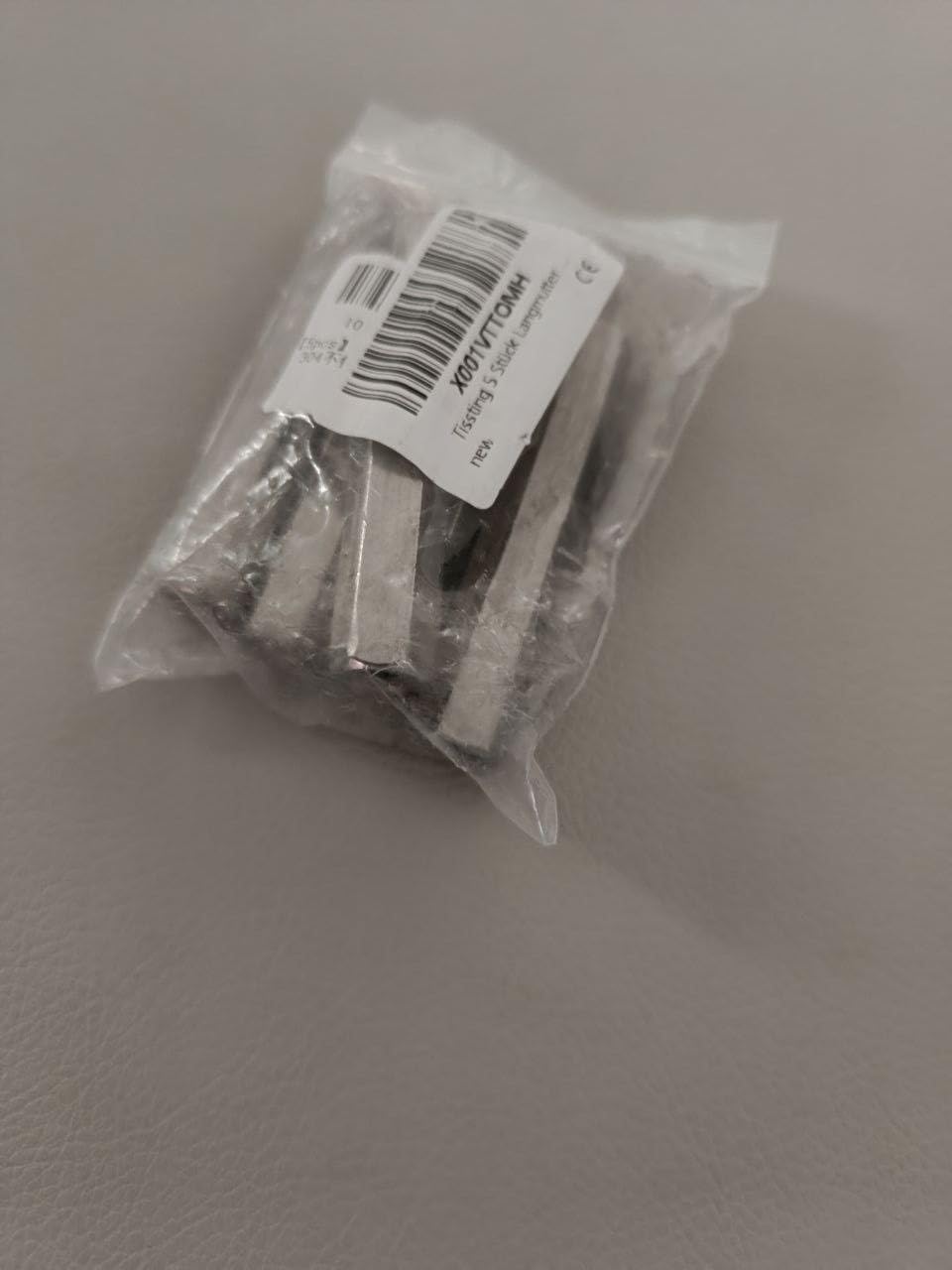 Tissting Écrous Jonction Ronds M12x1.75 50mm Inox Lot 5
