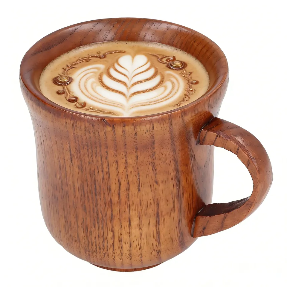 Tissting Tasse Café Bois 300ml Poignée Isotherme