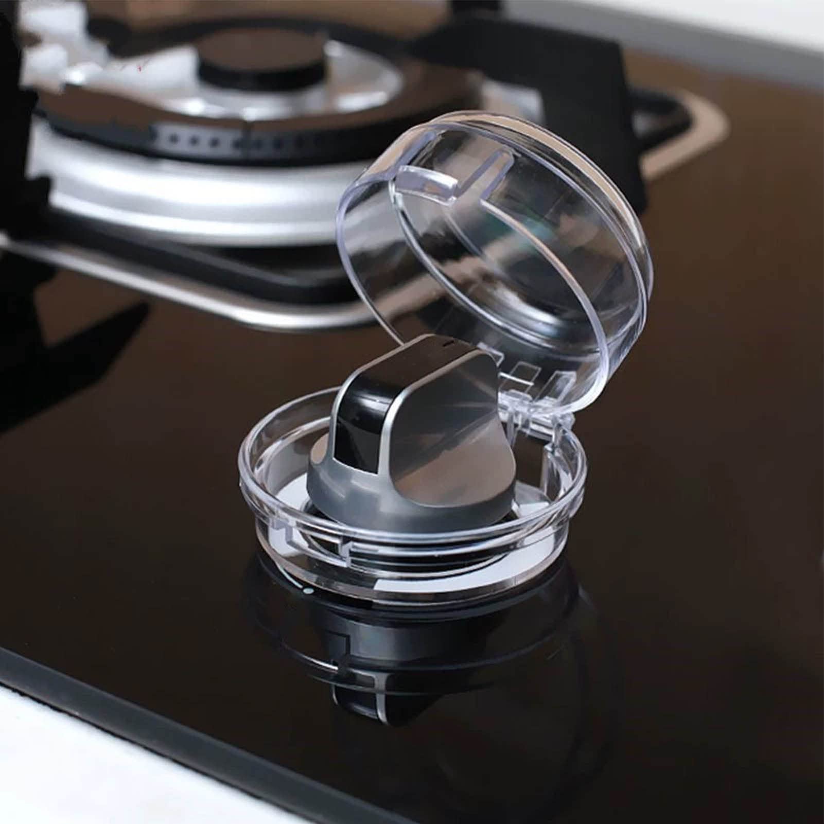 Tissting Cache-Bouton Cuisinière Transparent Sécurité Lot 5
