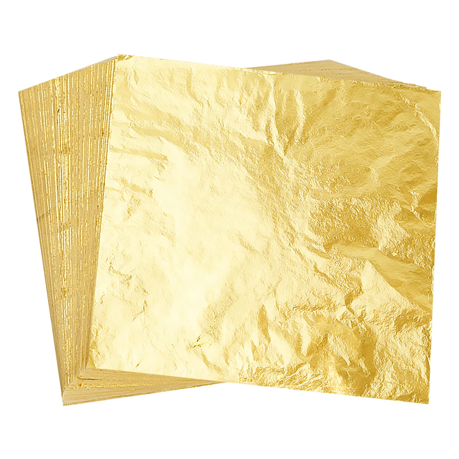 FEPITO 200 feuilles dorure or argent 14x14 cm
