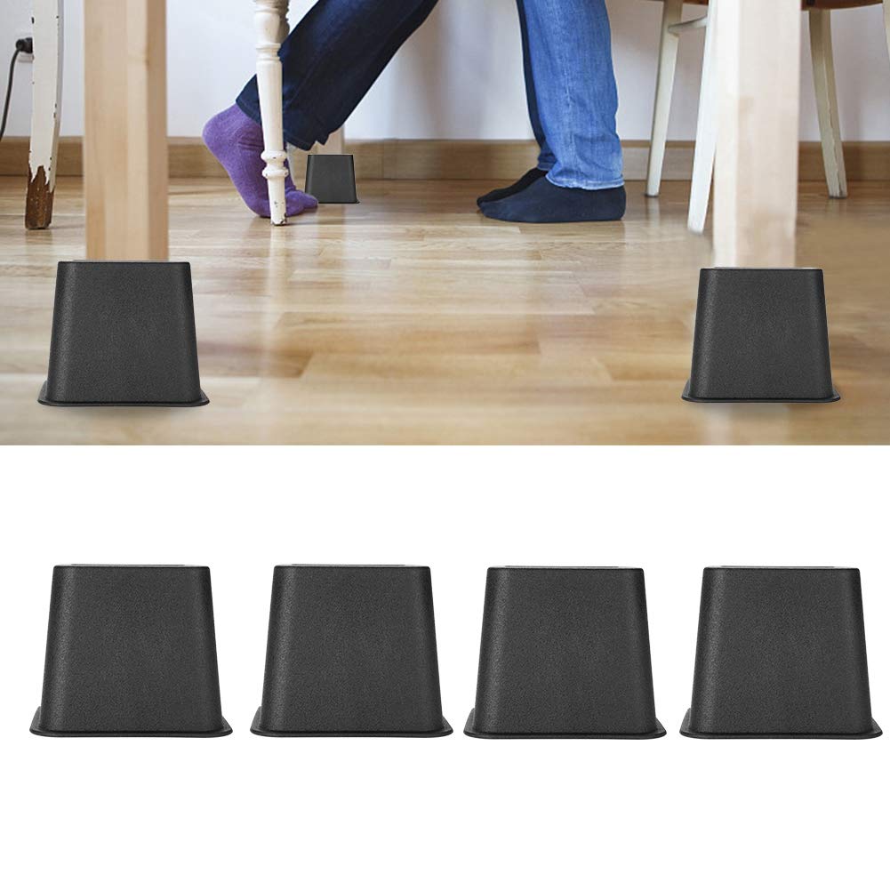 Ejoyous Home Improvement Tool rehausseurs meubles noir 10 cm lot 4