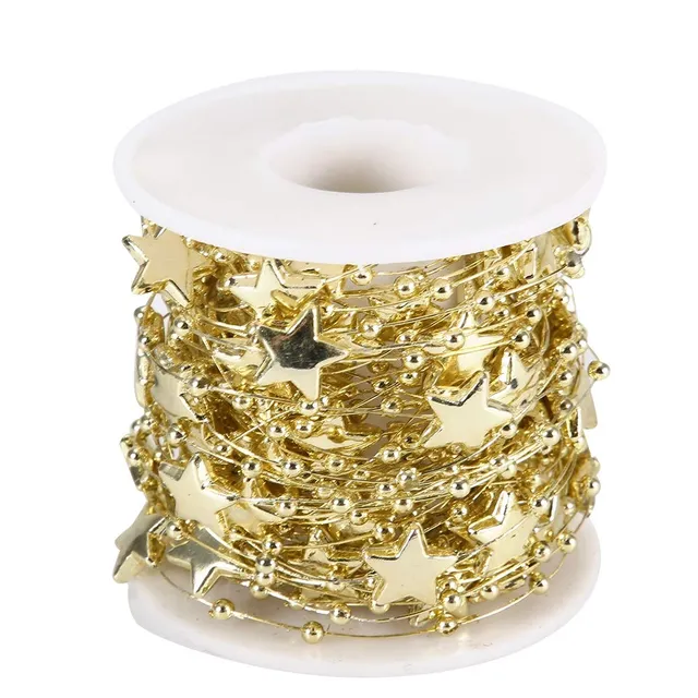 Tissting DIY chaîne perles étoile or 10 m bijoux