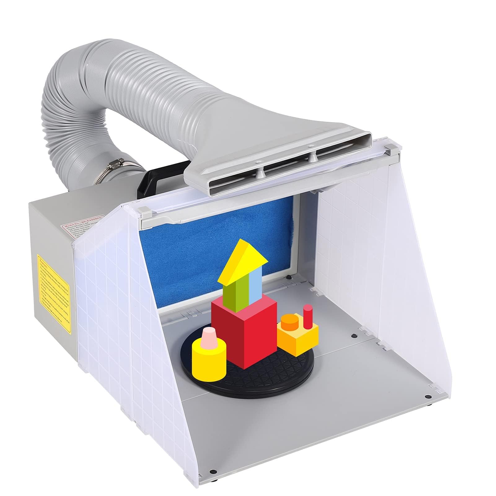 Ejoyous Cabine Aérographe 4 m³/min Cabine Peinture Filtre LED