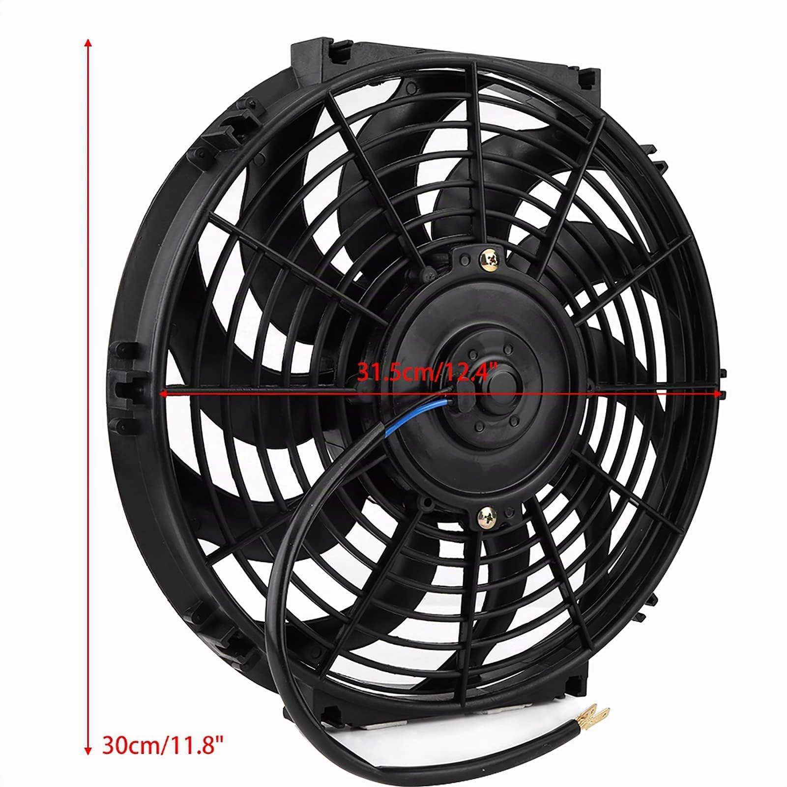 Ejoyous Ventilateur Refroidissement Moteur 12V 80W 30cm