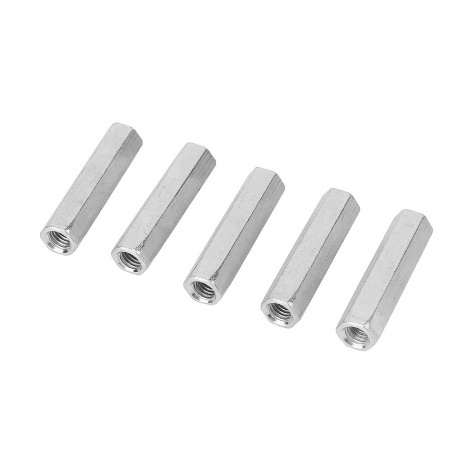 FTVOGUE Écrou long M8x50 hexagonal acier tige lot de 5