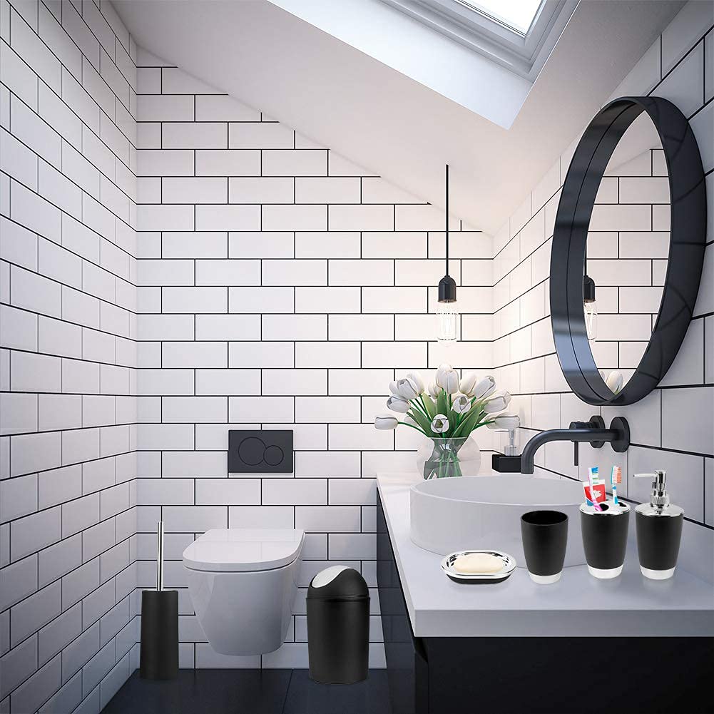 Ejoyous Bathroom ensemble salle de bain 6 pièces résine