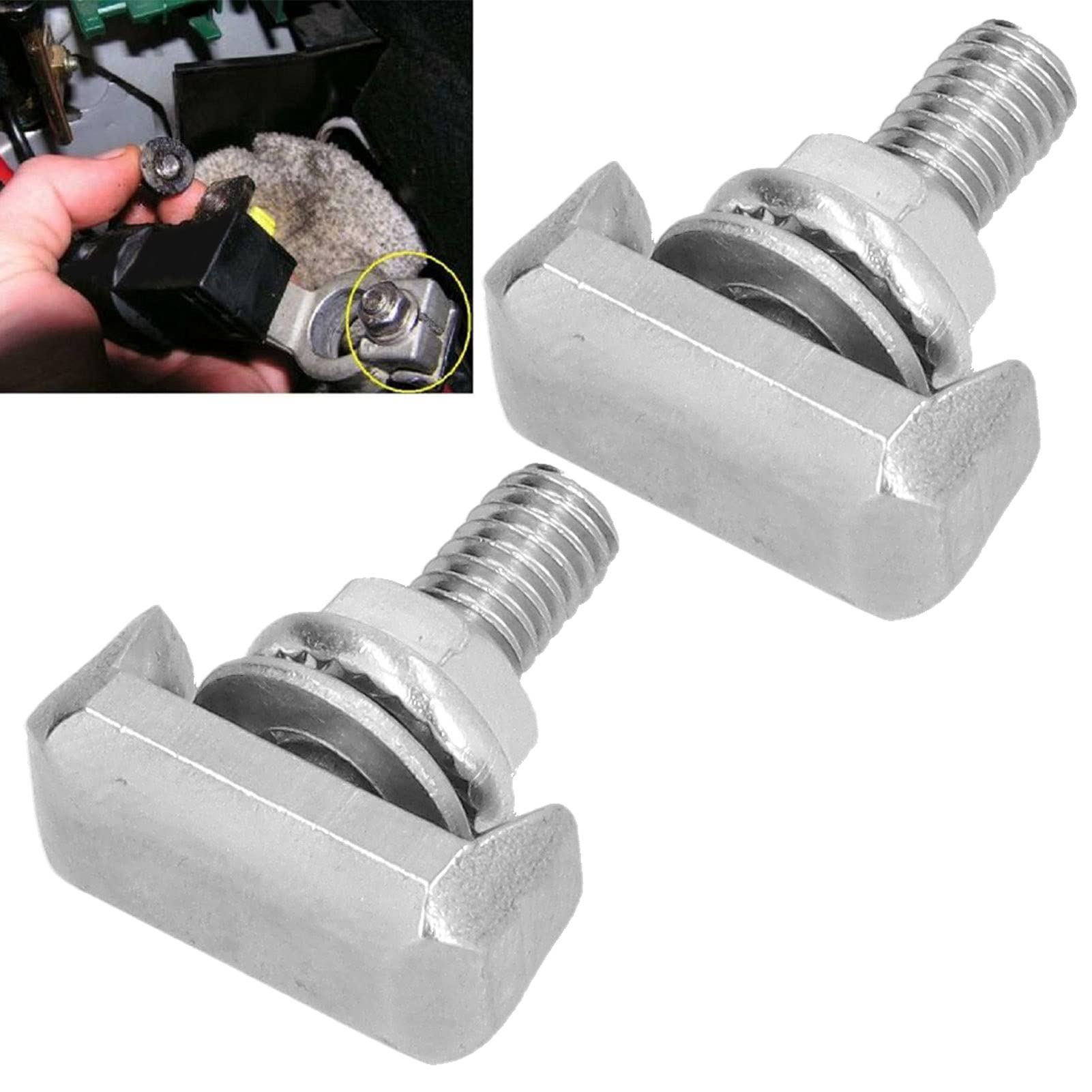 Tissting Vehicle Boat Accessories boulon T batterie auto x2 inox