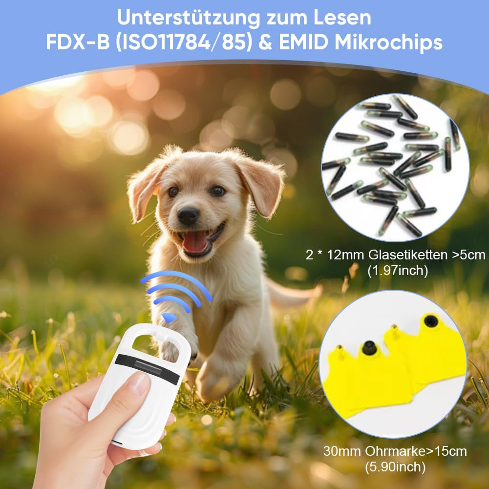 Ejoyous Health & Beauty lecteur puce animale OLED FDX-B