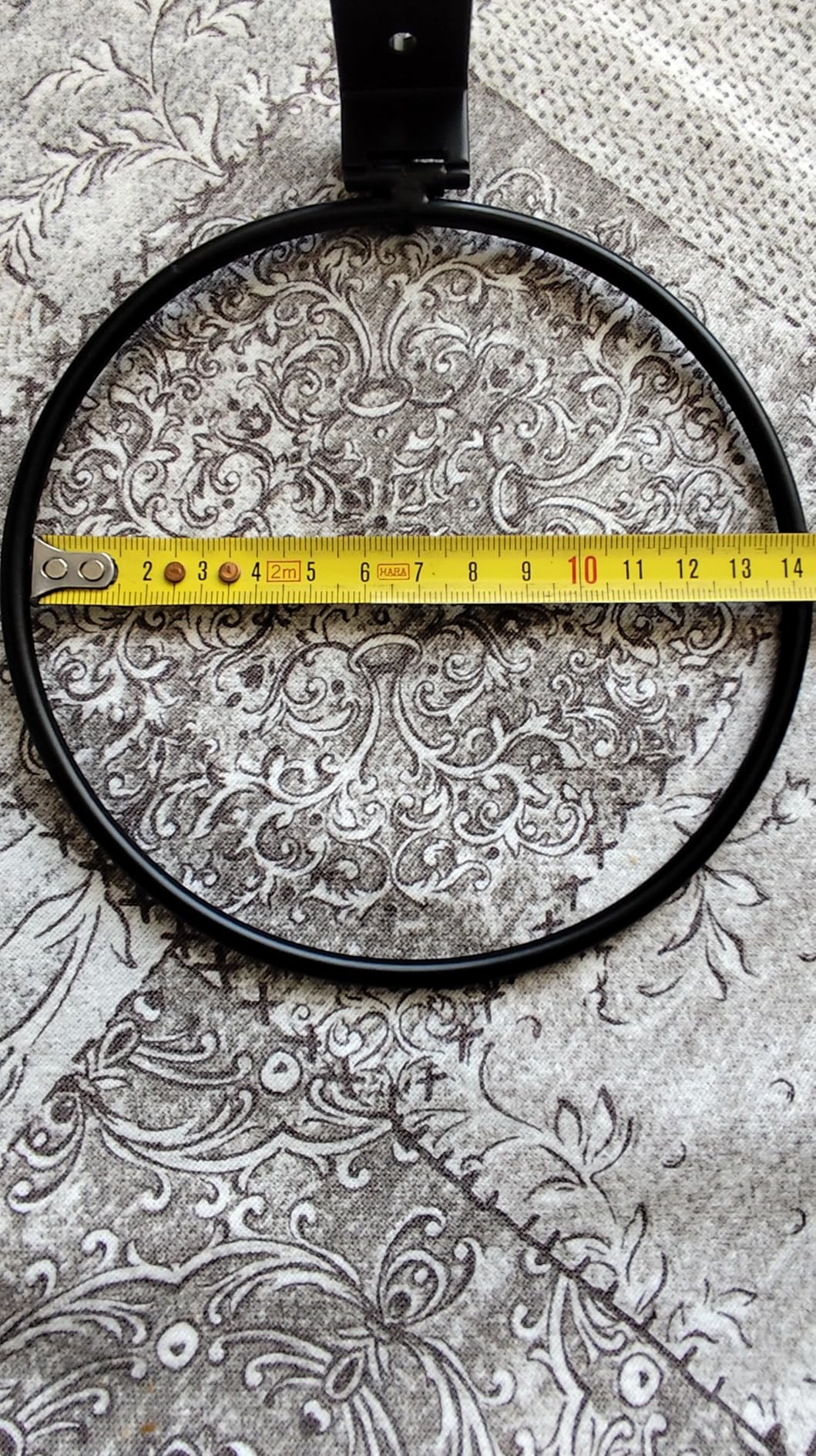 Tissting Support Pot Fleur Mural Pliable 6" Lot 3 Noir