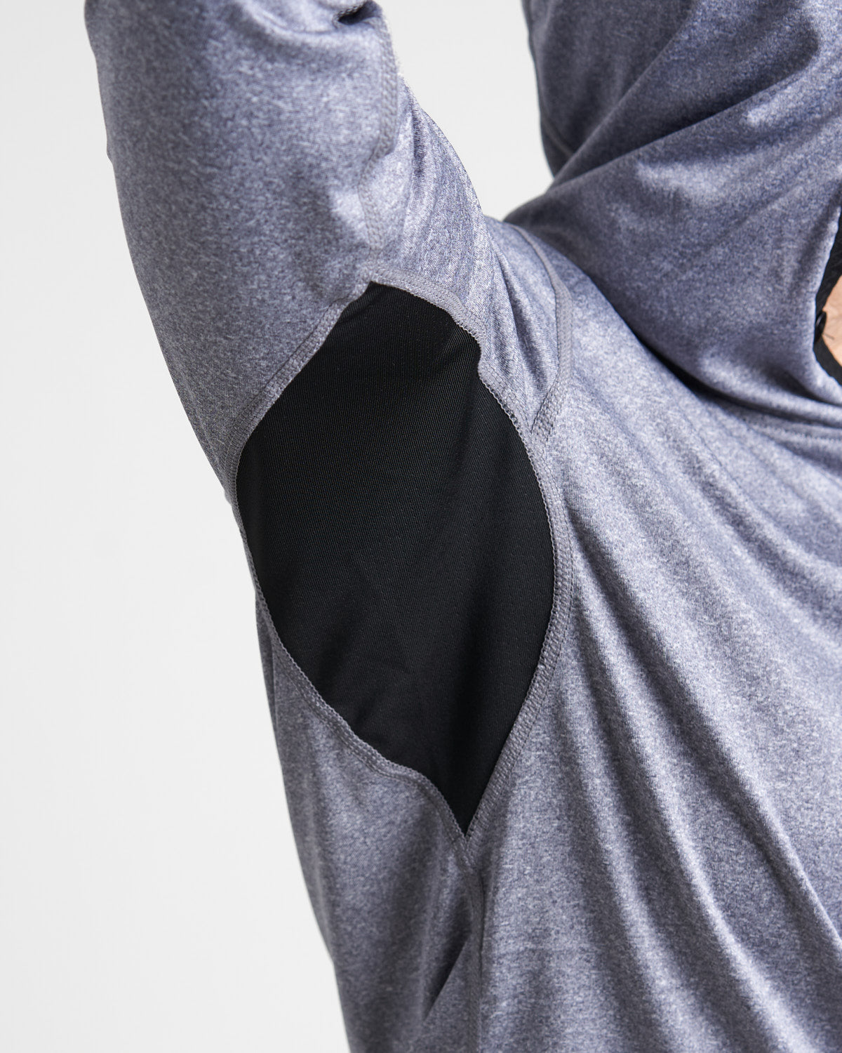 Rooster Tech Tops t-shirt UV capuche gris manches longues