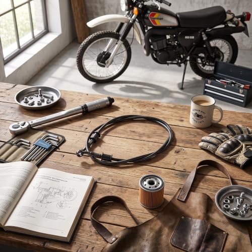 Ejoyous Tuyau frein moto acier tressé noir 600 mm