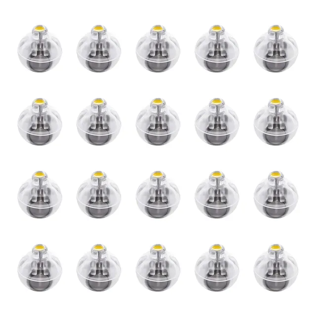 FEPITO Party Decorations boules LED jaune chaud 20 pièces 1,4 cm