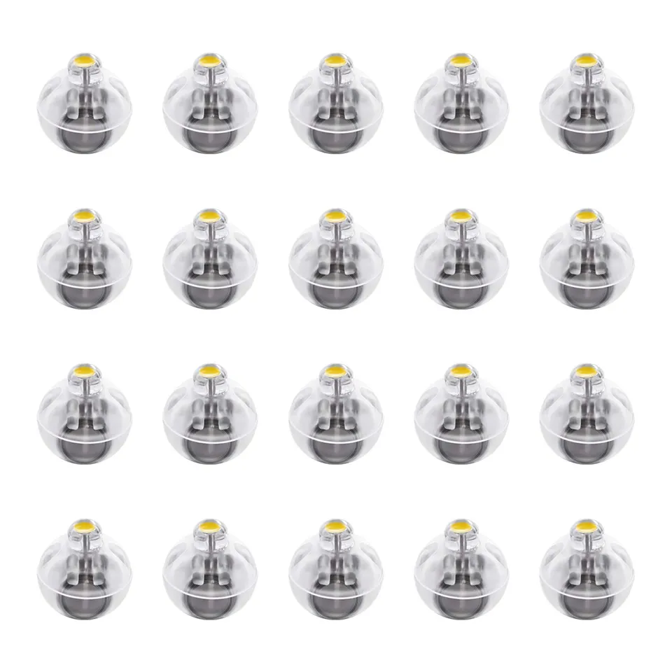 FEPITO Party Decorations boules LED jaune chaud 20 pièces 1,4 cm