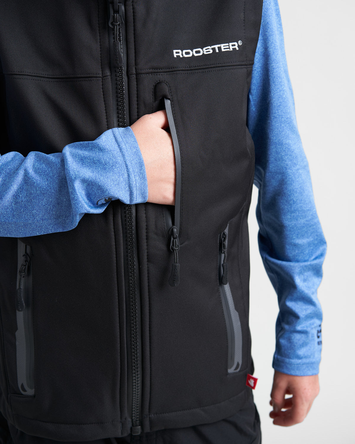 Rooster Coastal gilet softshell junior noir Junior Large