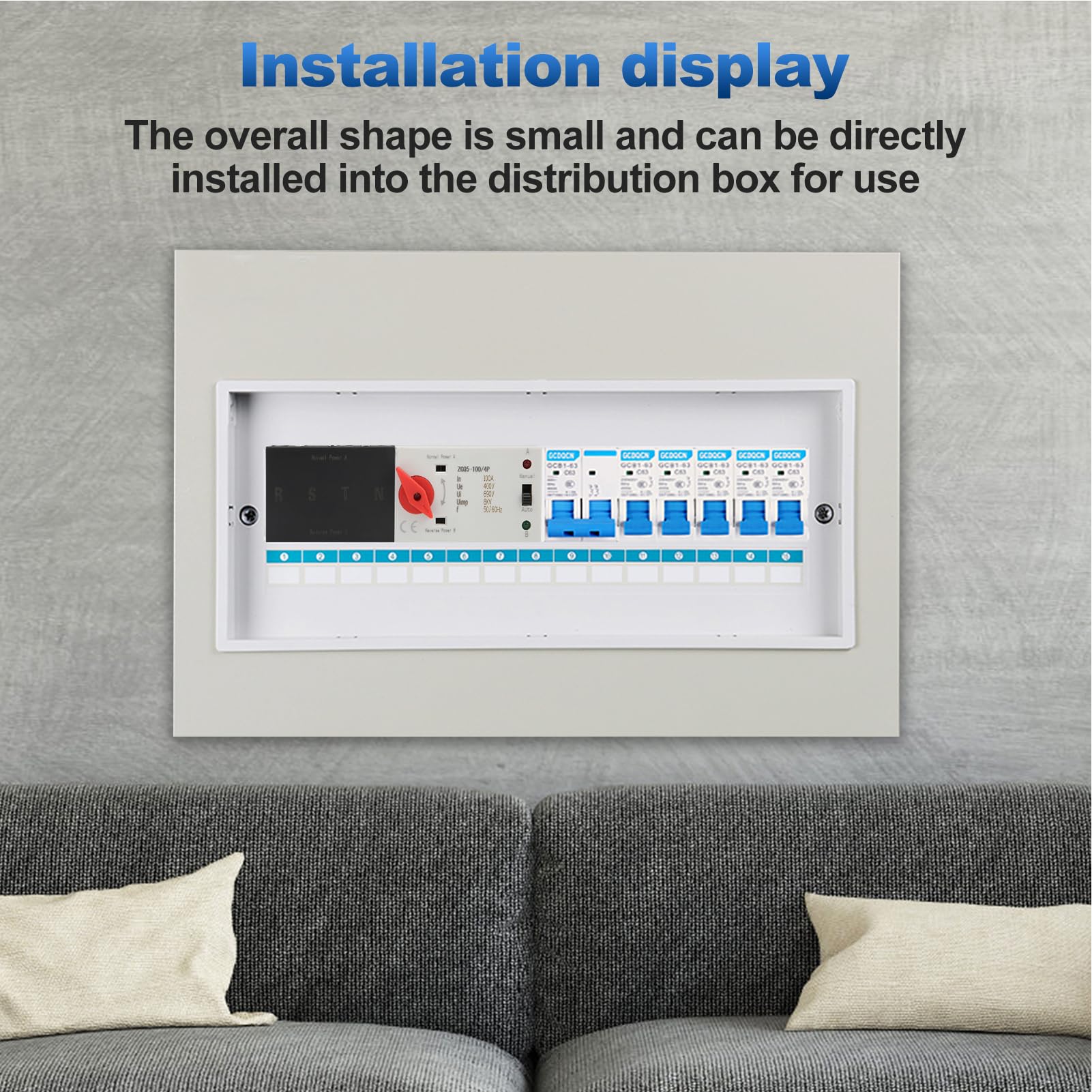 Jadeshay Installation Électrique ZGQ5-100/4P inverseur 100A