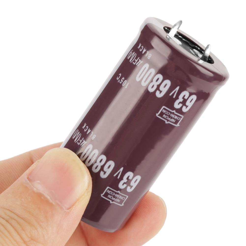 FTVOGUE Condensateur Électrolytique 63V 6800uF Lot de 2