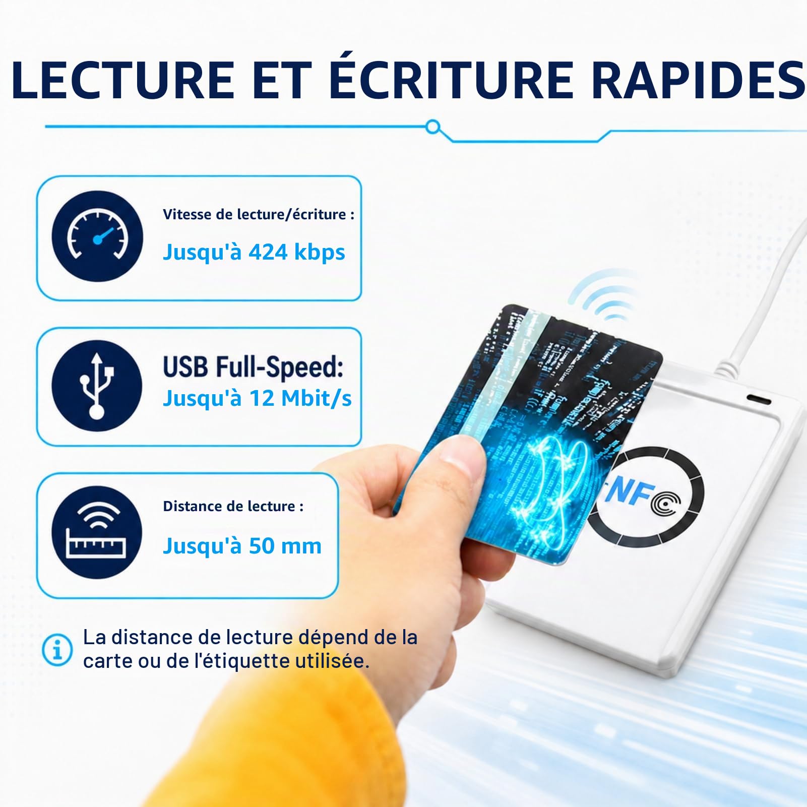 Jadeshay Installation Électrique lecteur NFC ACR122U USB
