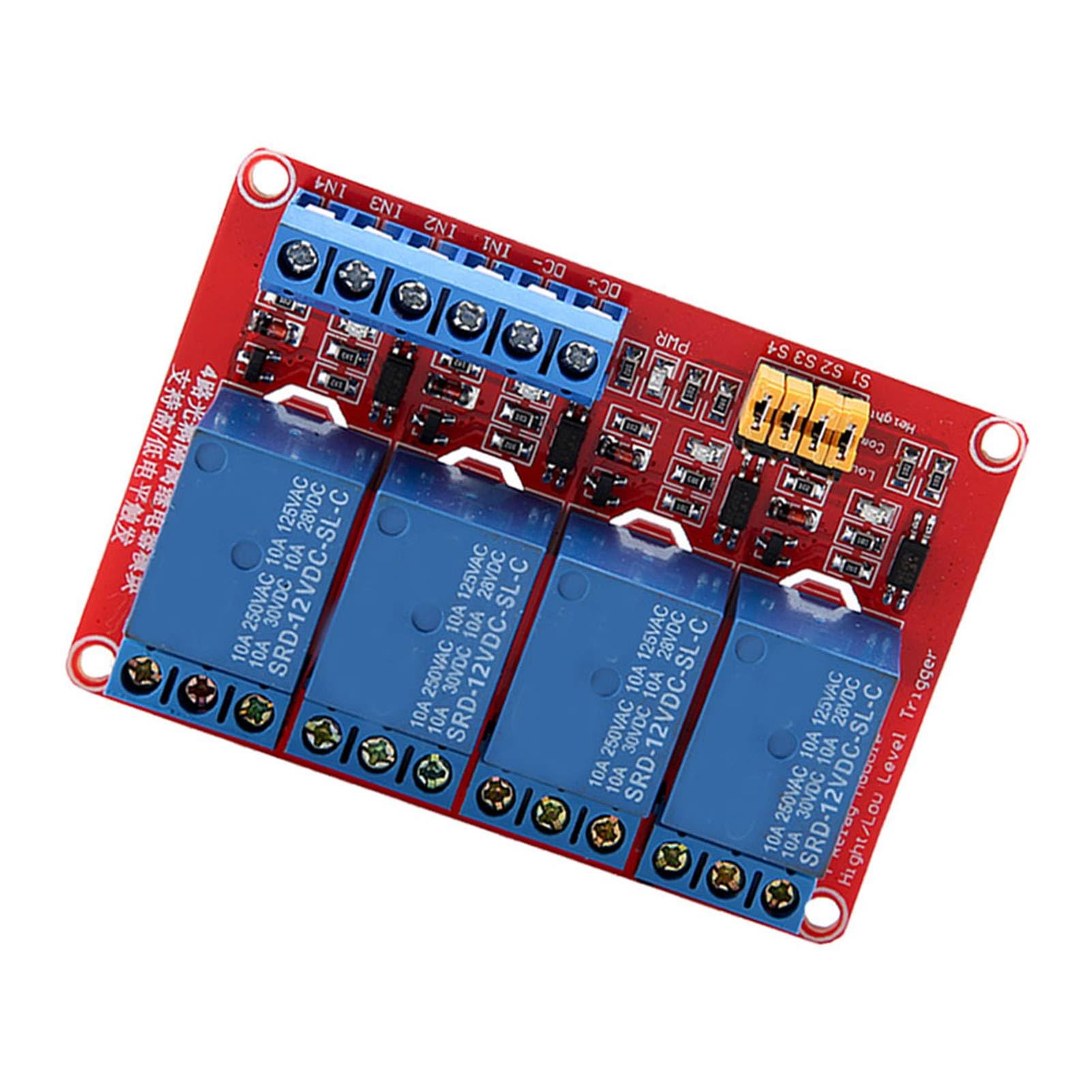 FTVOGUE module relais 4 canaux 12V DC optocoupleur