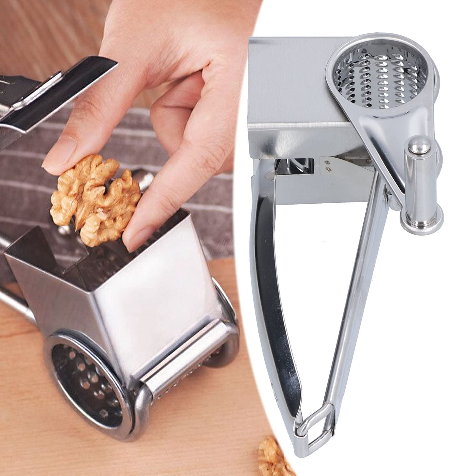 Tissting KITCHEN BATHROOM moulin fromage râpe inox manivelle