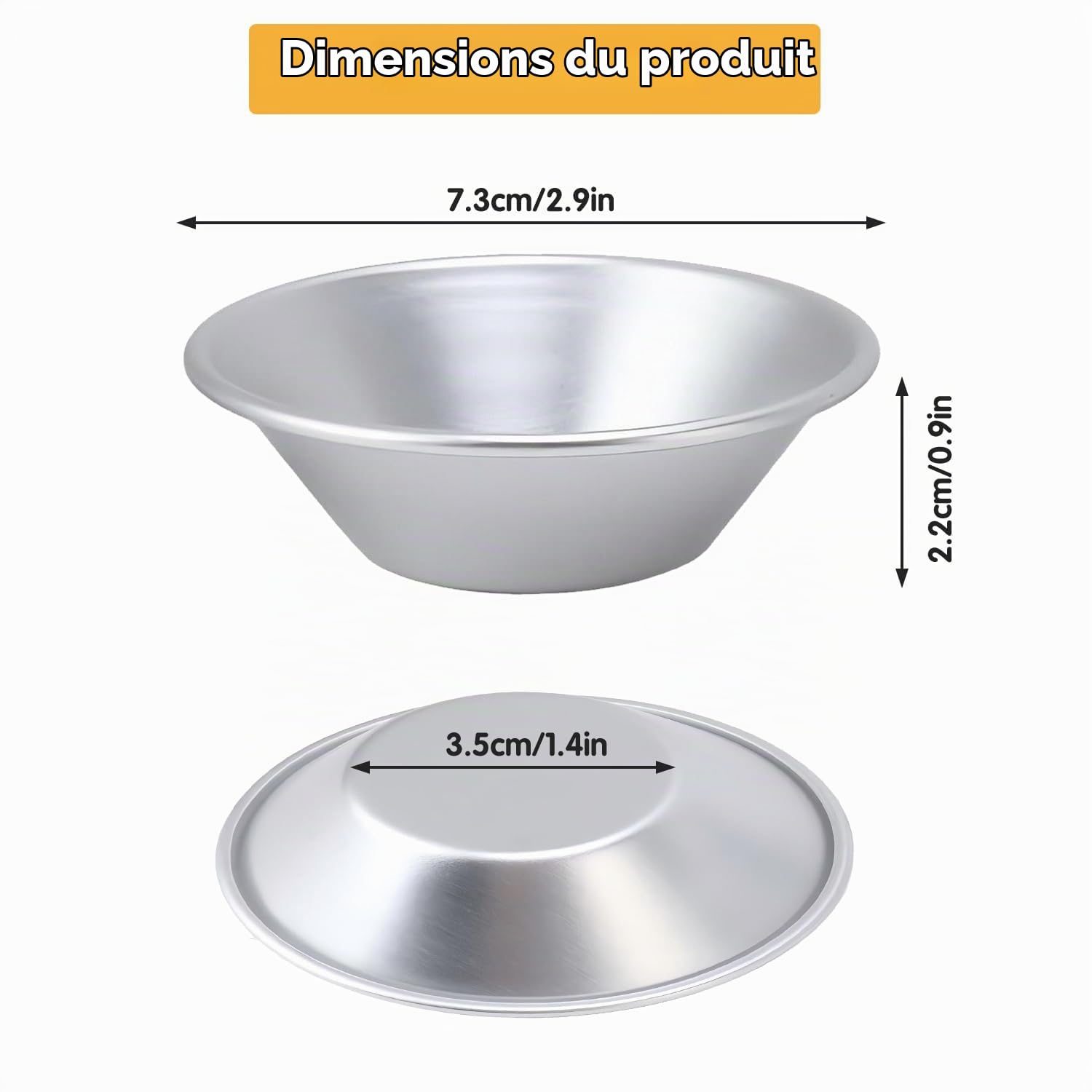 Tissting KITCHEN BATHROOM moules tartelettes alu x25