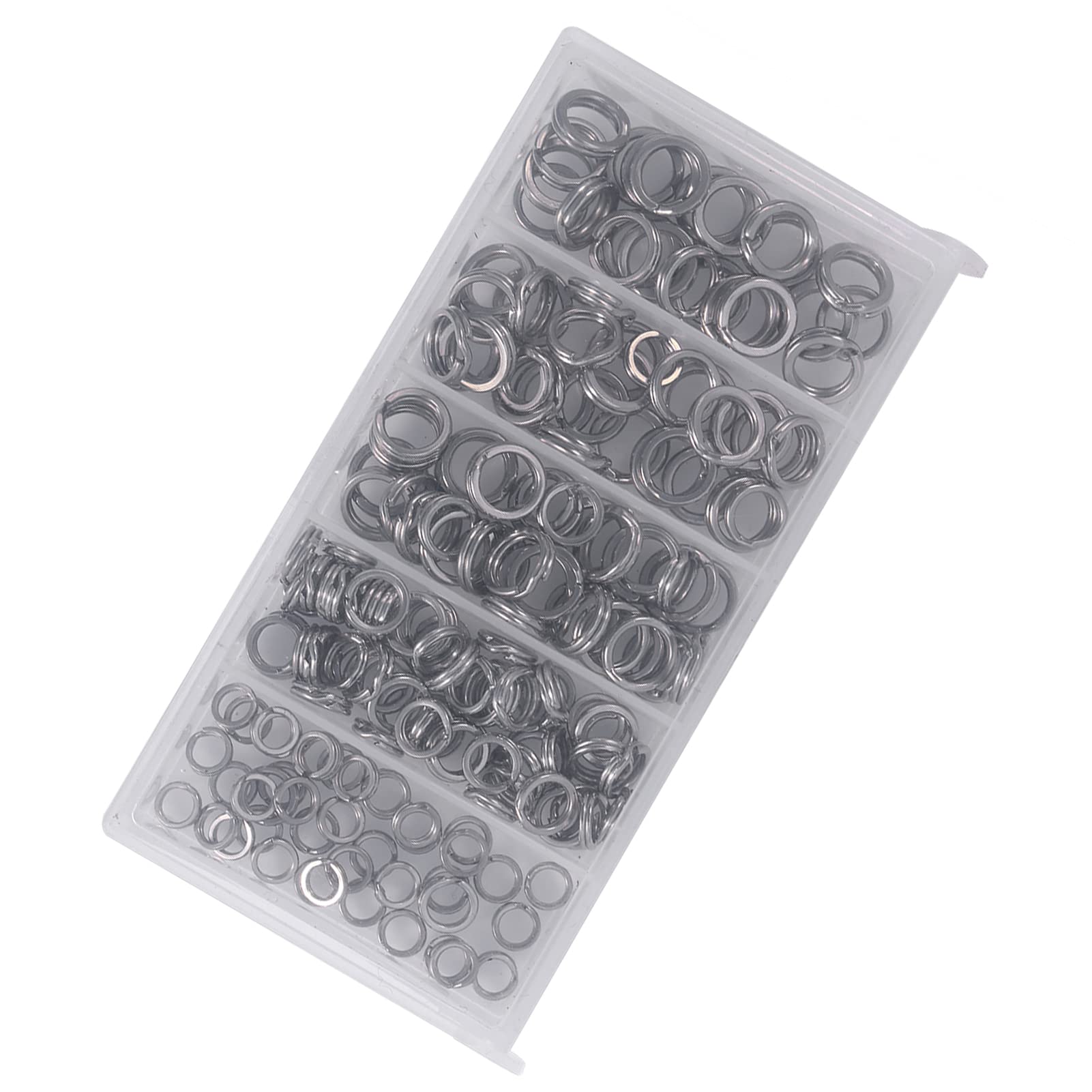 Ejoyous anneaux brisés pêche inox 200 pcs 5 tailles