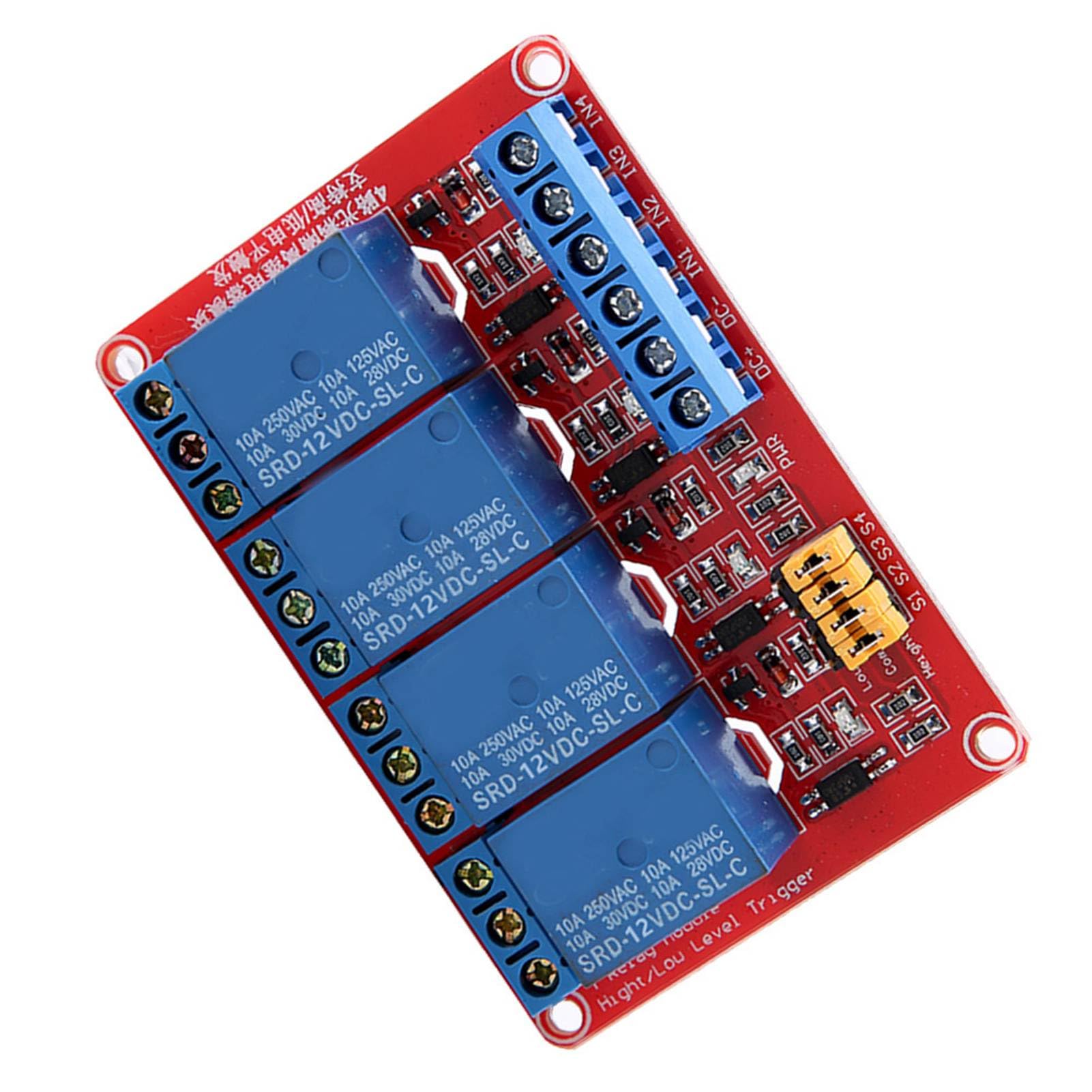 FTVOGUE module relais 4 canaux 12V DC optocoupleur