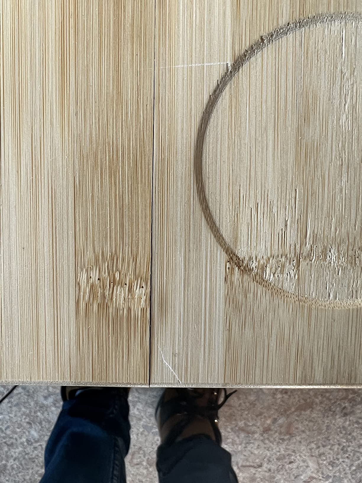 Ejoyous Table de lit bambou pliable tiroir réglable