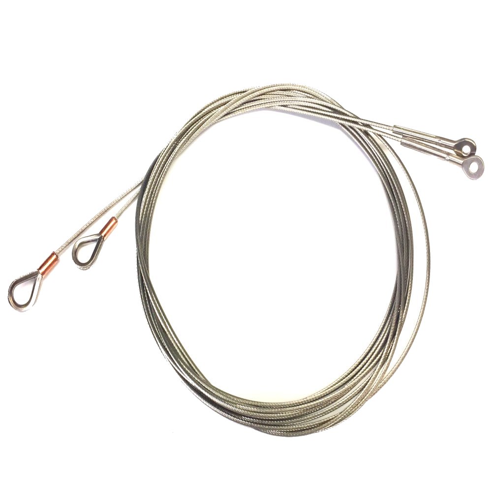 Rooster Custom Rigging haubans Tasar paire câble 2,5 mm inox