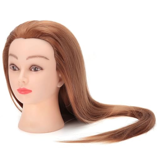 Ejoyous Health Beauty Tête à Coiffer Brune 66 cm Sans Noeuds