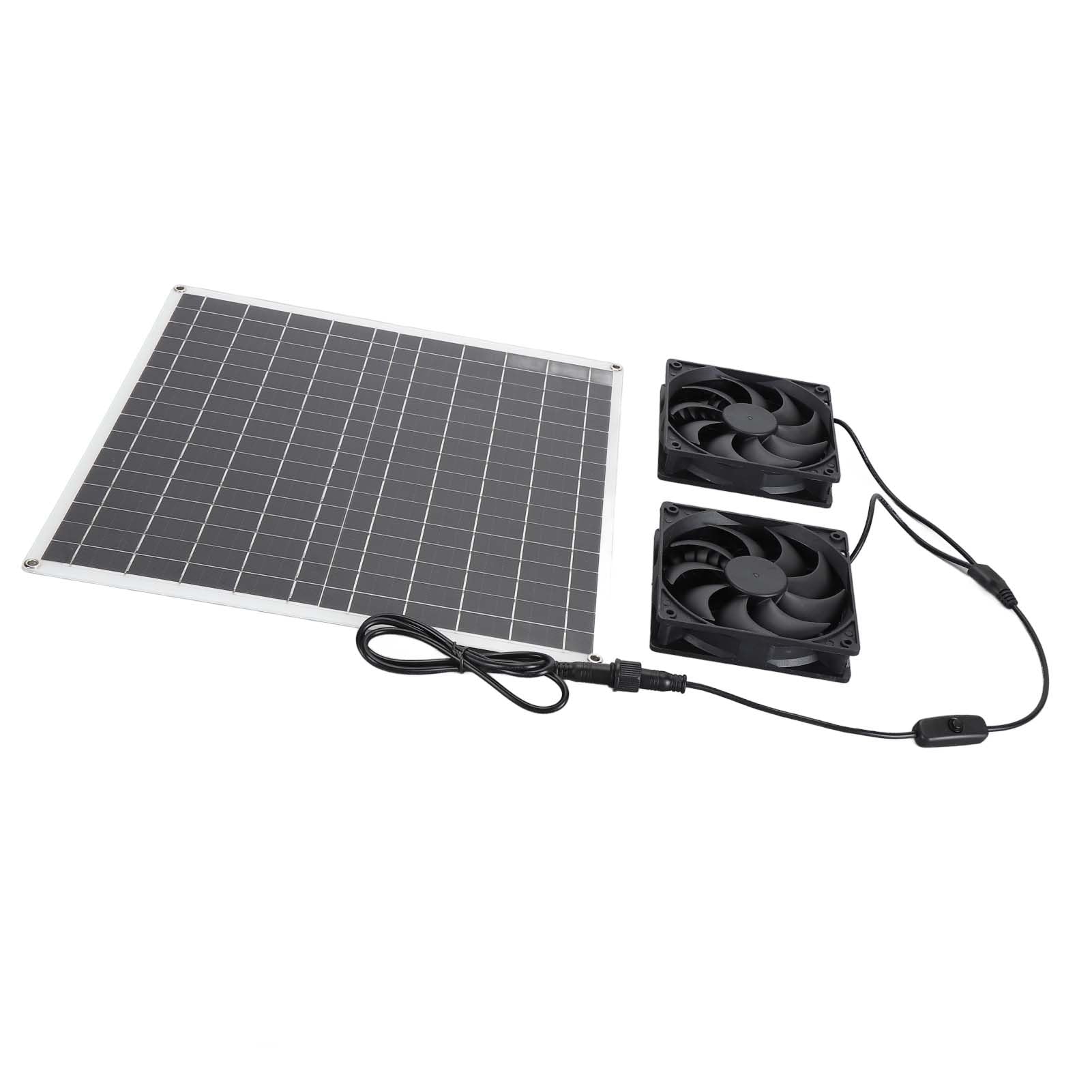 FTVOGUE Kit Ventilateur Solaire Double 20W IP65