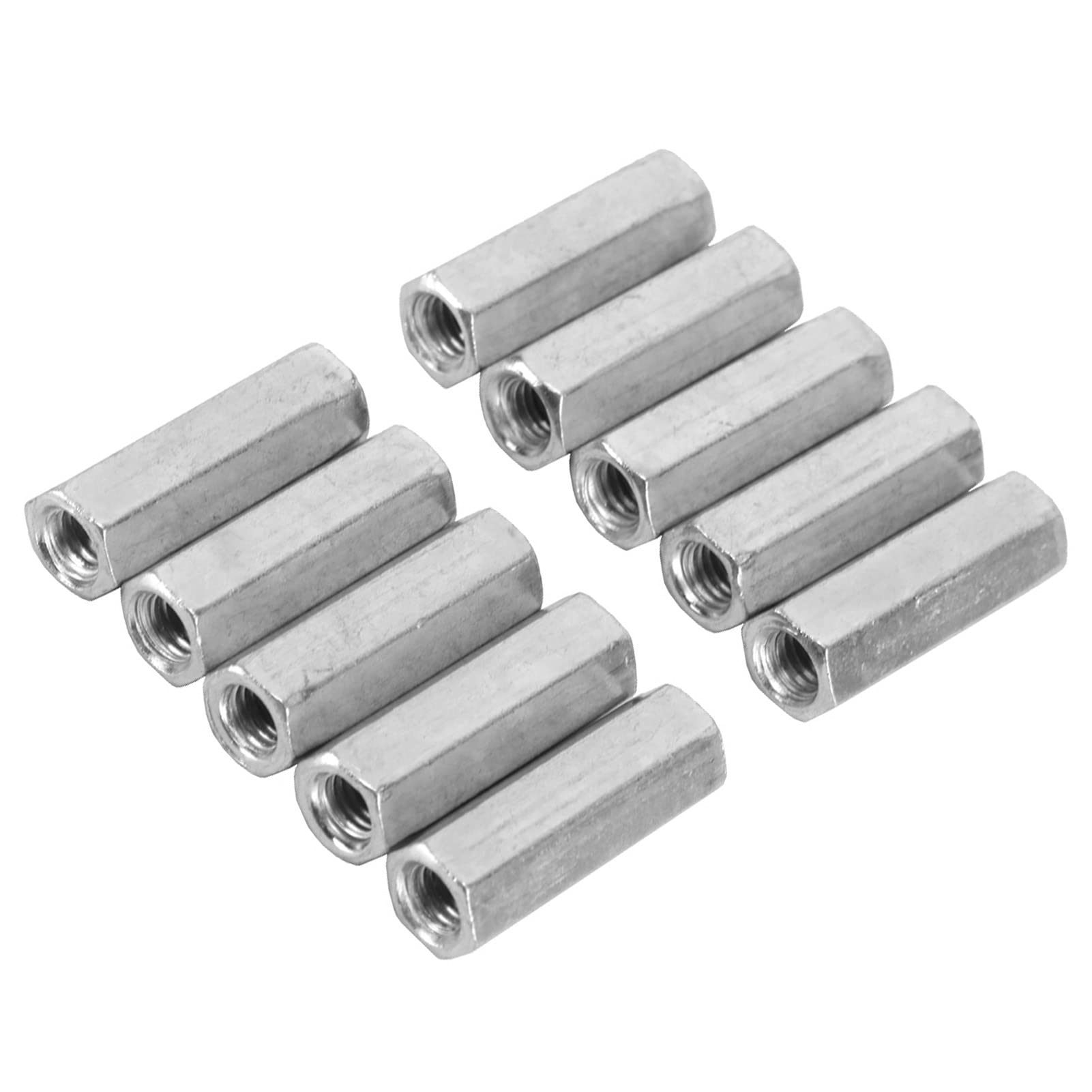 FTVOGUE Écrous Longs M6x30 Acier Hexagonal Lot 10