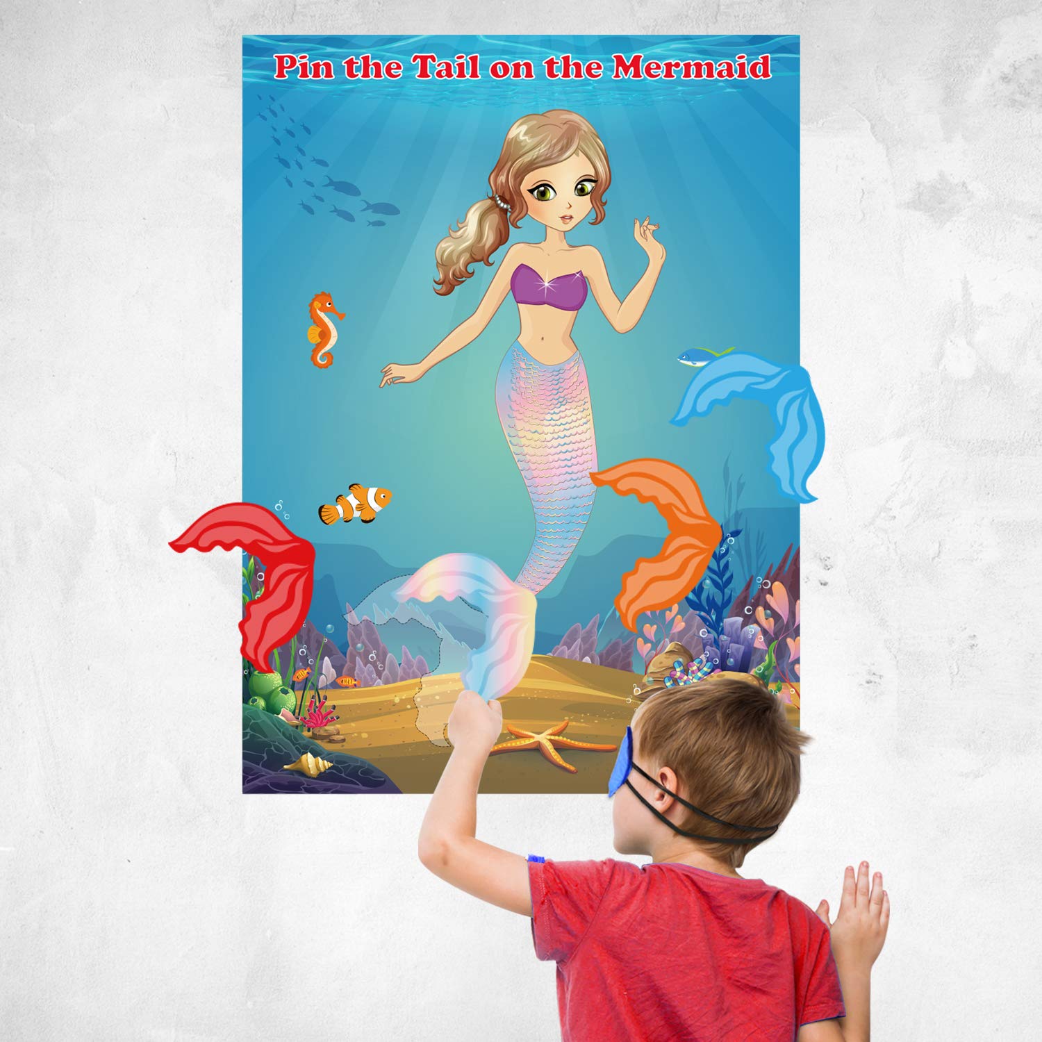 FEPITO Party Games jeu queue sirène Mermaid
