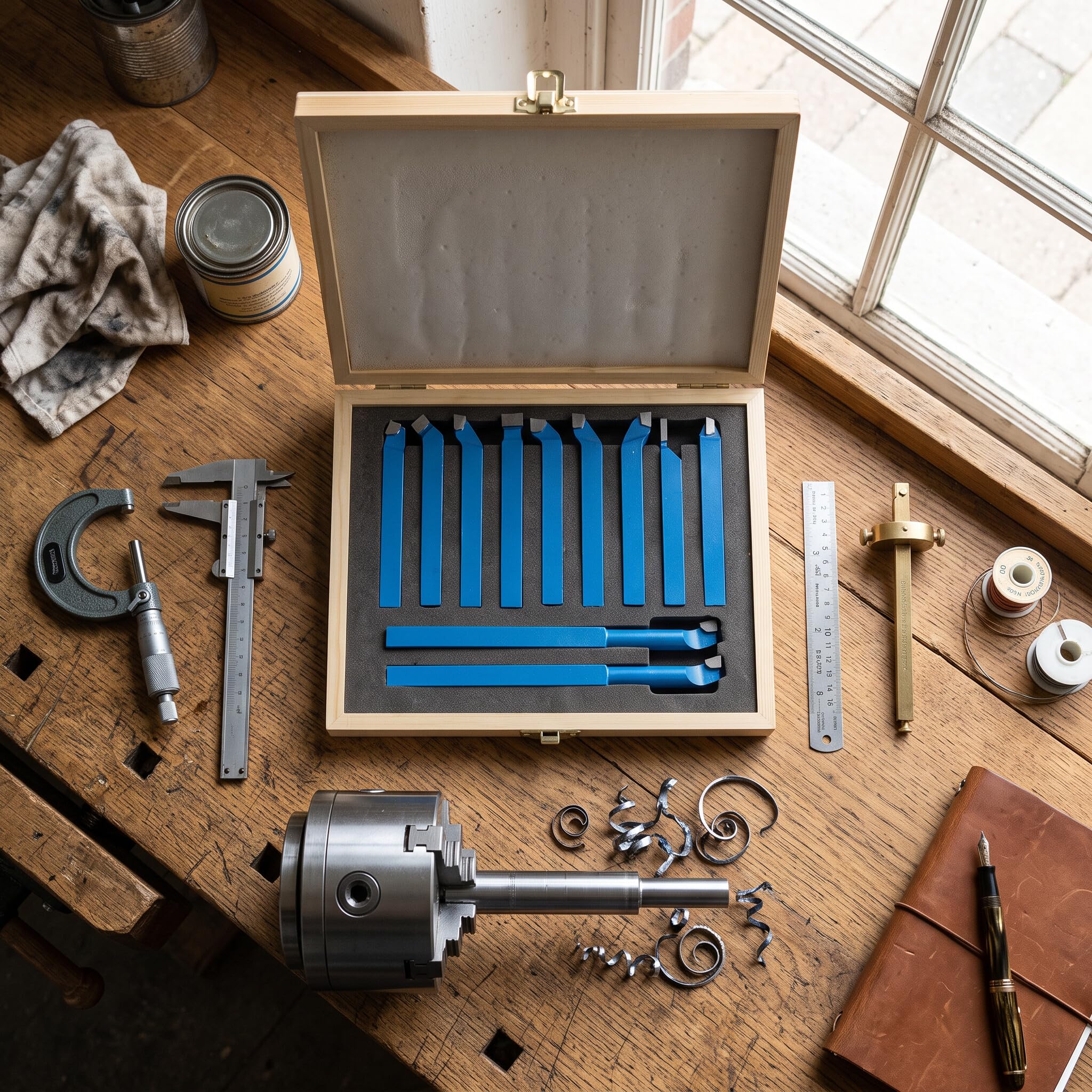 Ejoyous Home Improvement Tool 11 outils de tour 8x8mm carbure