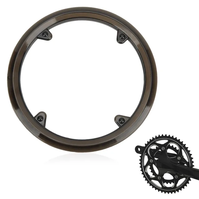 Tissting garde-chaîne vélo plateau plastique noir 4 trous