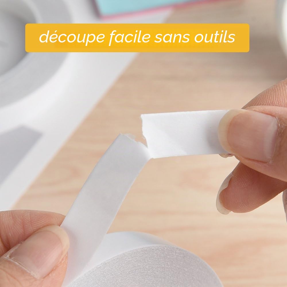 FEPITO Adhesive Tapes ruban double face 5 rouleaux 25 m