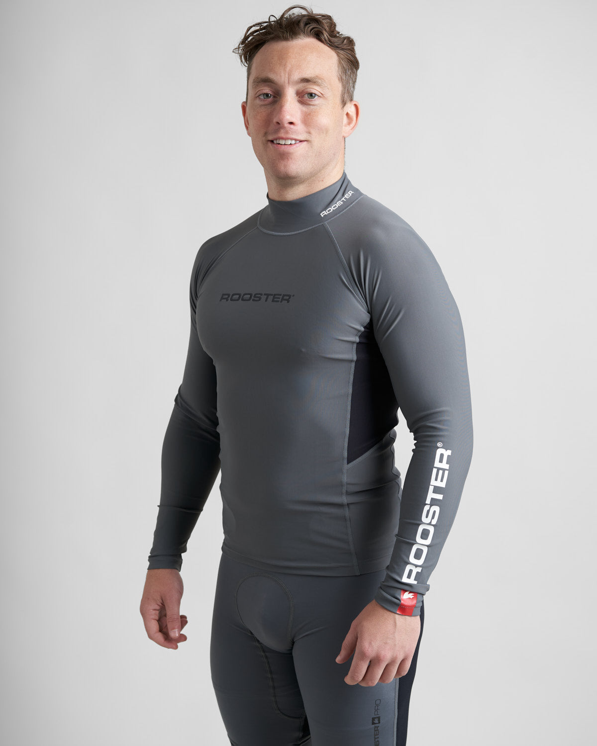 Rooster UV Rash Top lycra manches longues graphite