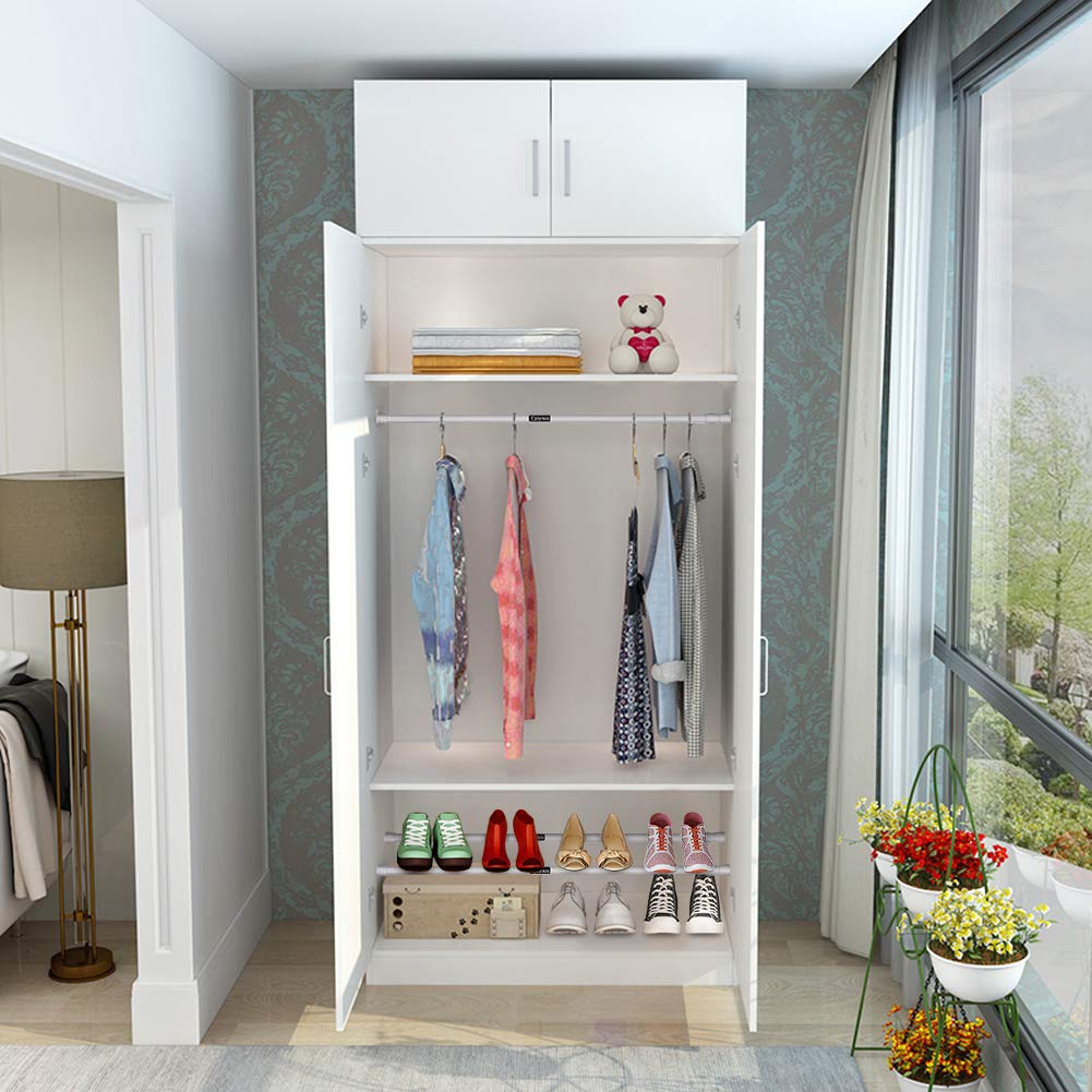 Ejoyous Bathroom tringle rideau extensible 55-90cm blanc alu