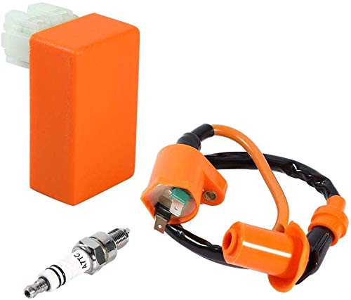 Ejoyous Boîtier CDI 6 broches racing orange GY6 kit