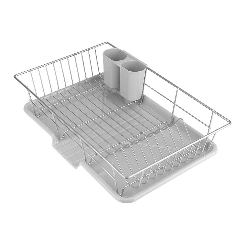Ejoyous Kitchen Égouttoir vaisselle acier antirouille avec plateau