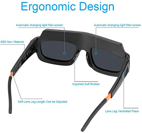 Ejoyous Lunettes soudure auto-obscurcissantes solaires teinte 11