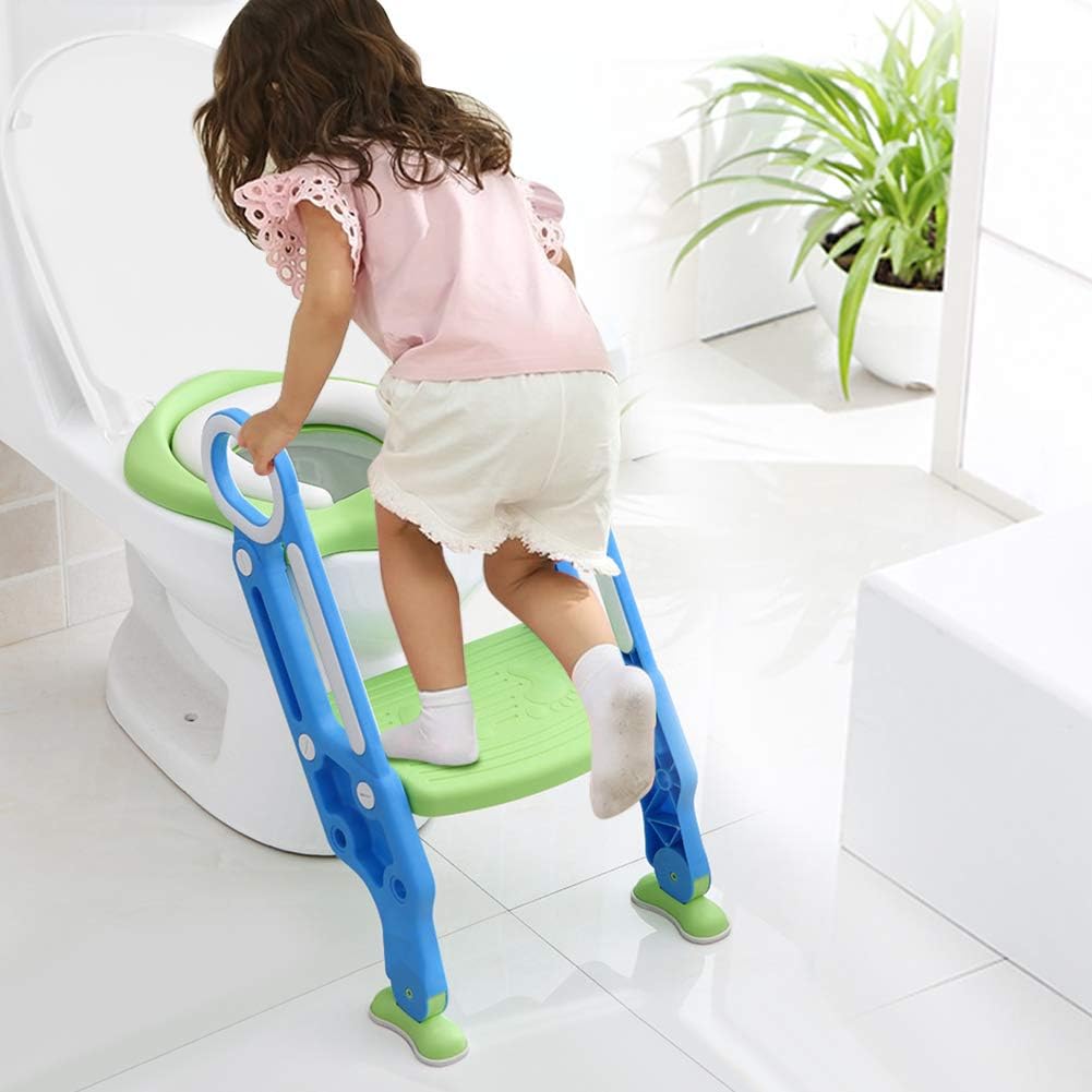 Ejoyous Health Beauty siège toilette enfant marche bleu