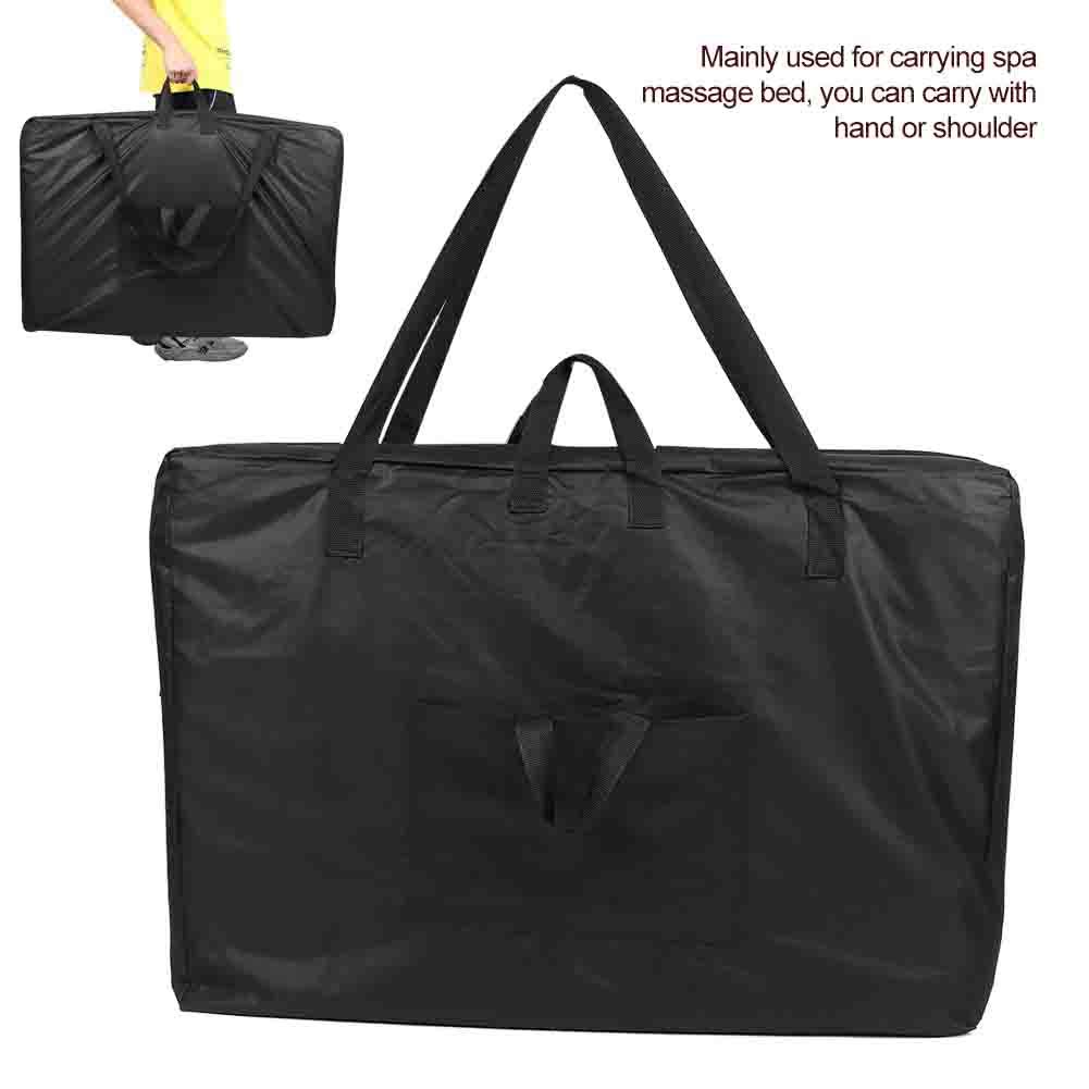 Jadeshay Sac Table de Massage Portable Toile Noir 93x63x23 cm