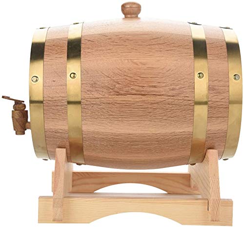 Ejoyous Tonneau Vin Chêne 5 L + Support Robinet