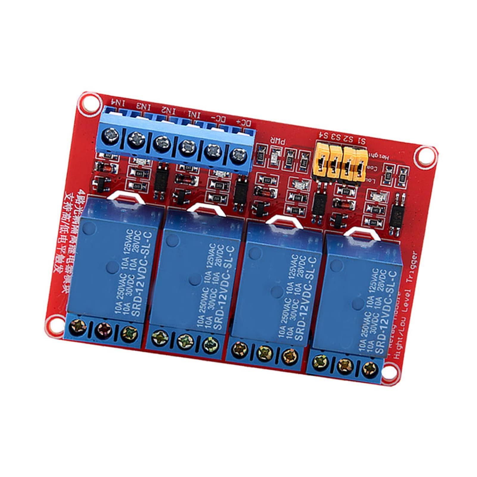 FTVOGUE module relais 4 canaux 12V DC optocoupleur