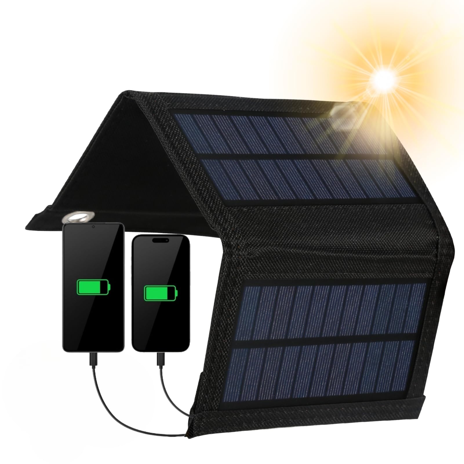 Jadeshay Solaire Photovoltaïque Panneau Solaire 10W Chargeur USB
