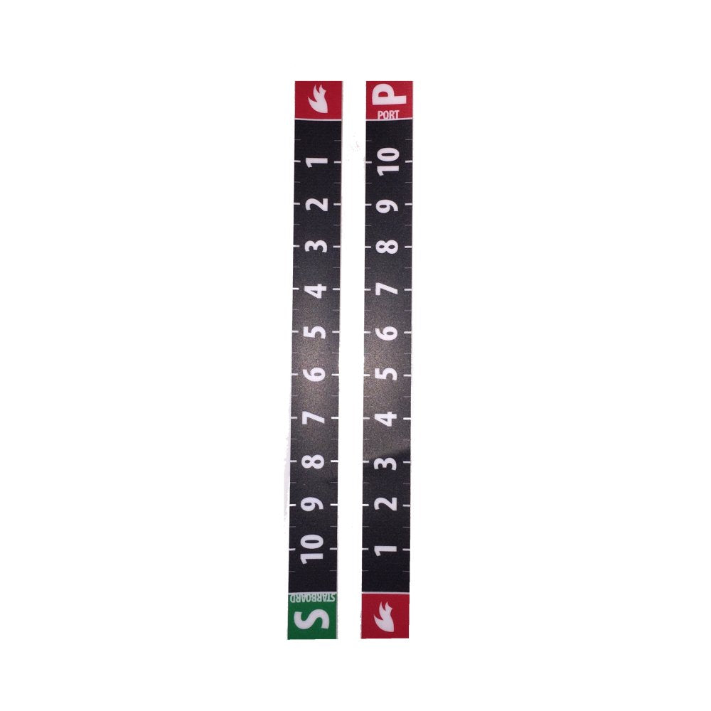 Rooster Merchandise stickers gradués tribord bâbord lot 2